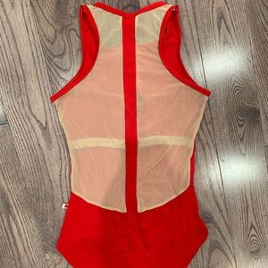 Custom Red Sasha Yumiko leotard